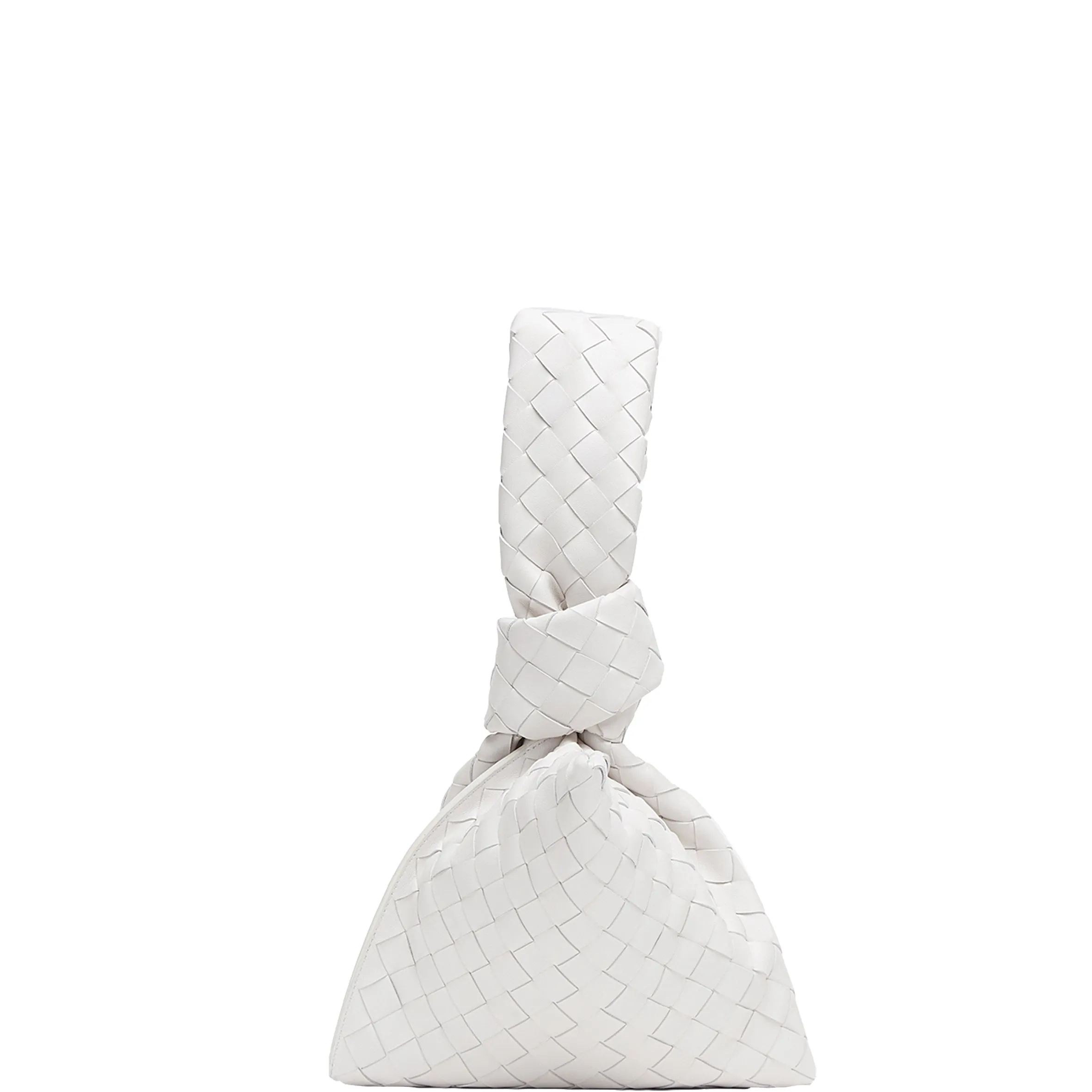 Mini Twist Intrecciato, Chalk/Gold clutches Pouches buy online