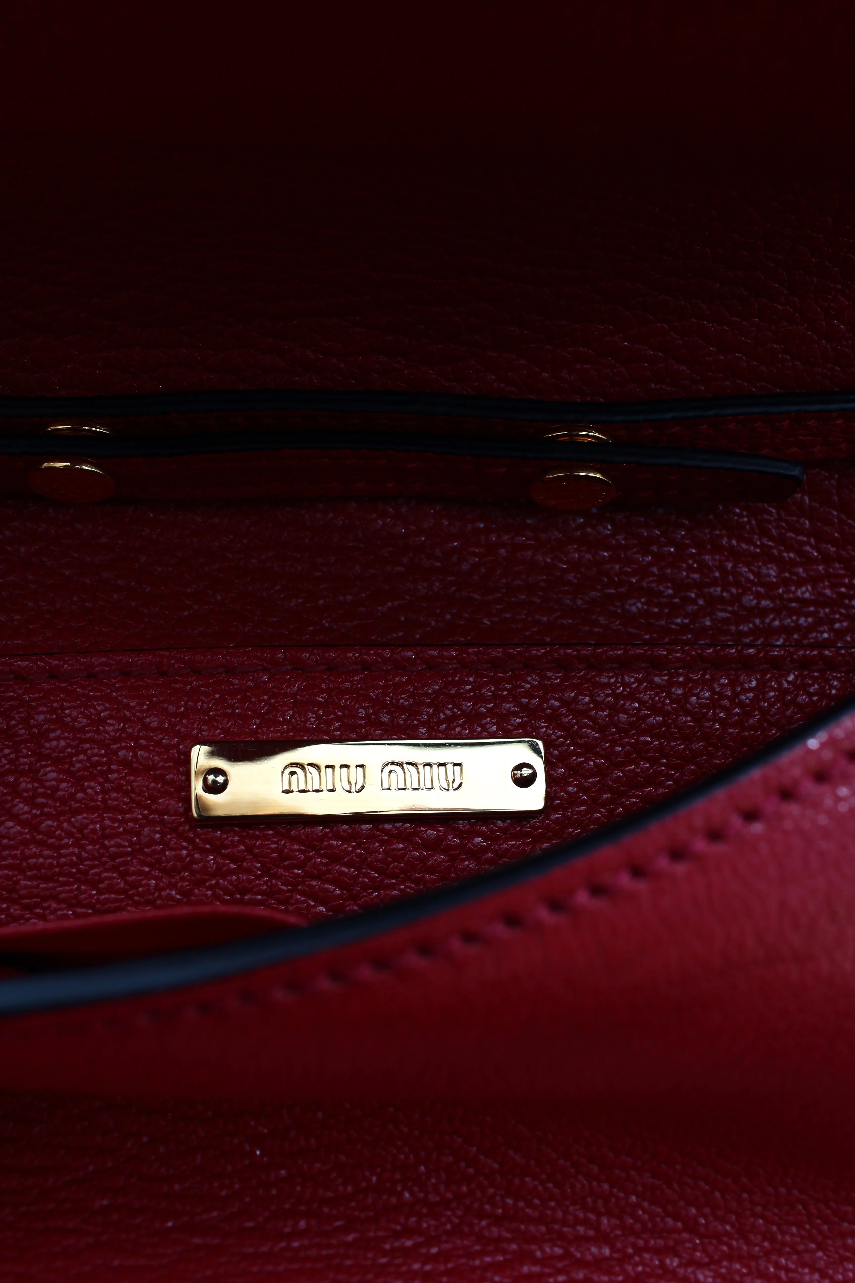 Miu Miu Madras Crystal and Pearl Embellished Crossbody Bag