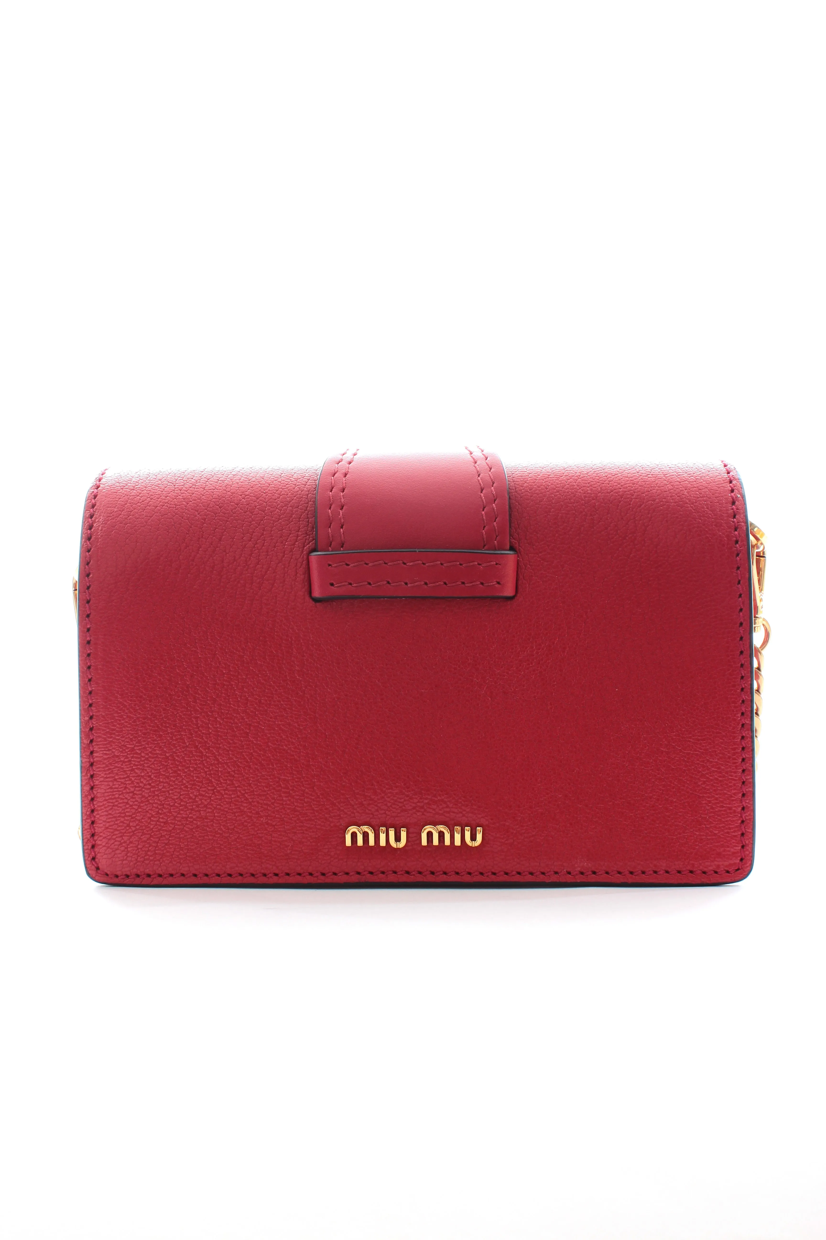 Miu Miu Madras Crystal and Pearl Embellished Crossbody Bag
