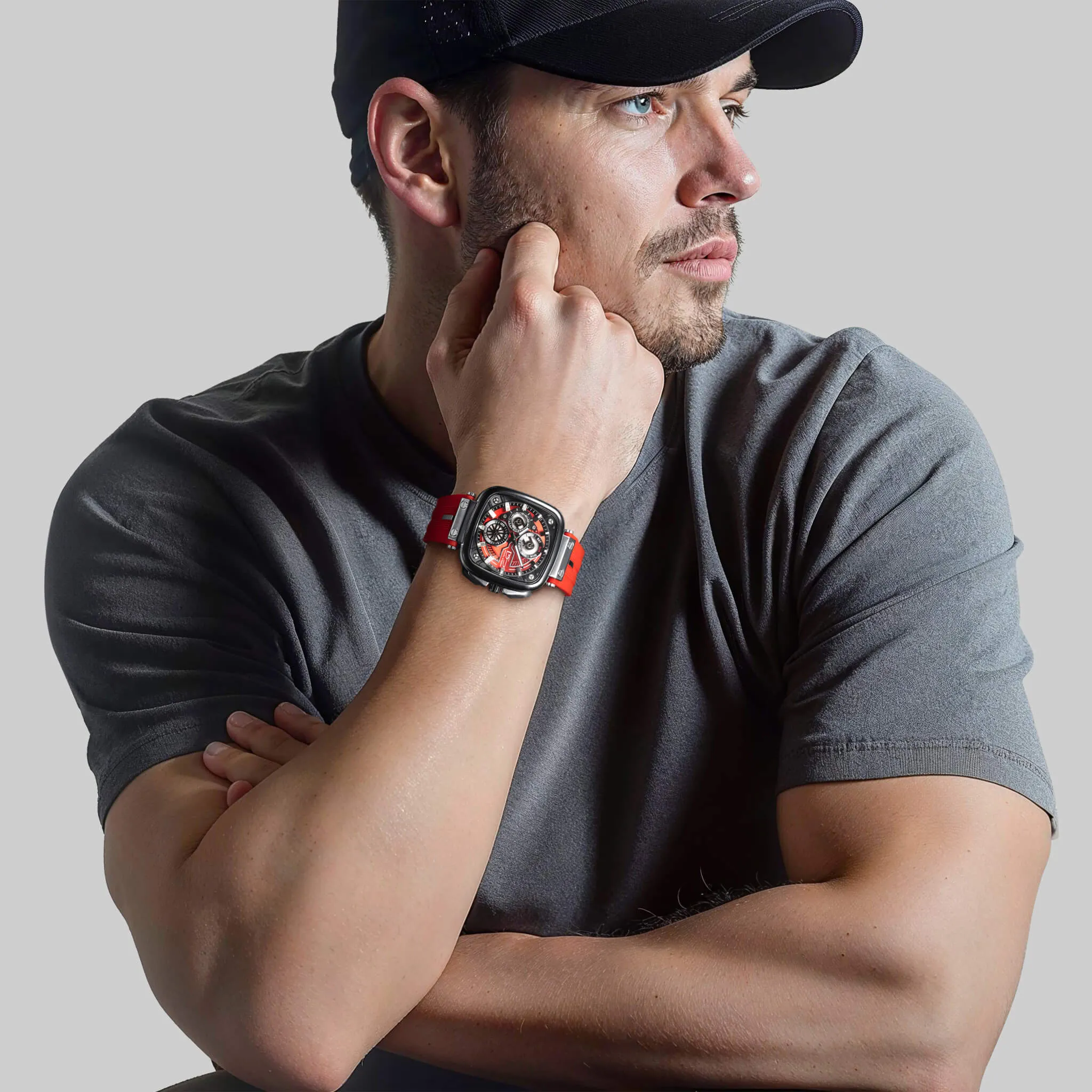 Momentum Sport Red Men??s Watch