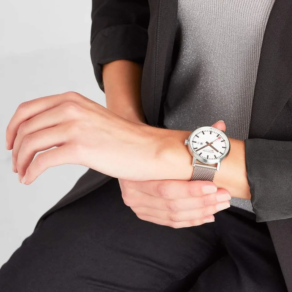 Mondaine Evo2 Big Date White Dial Watch MSE.40210.SM