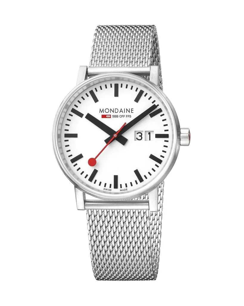 Mondaine Evo2 Big Date White Dial Watch MSE.40210.SM 