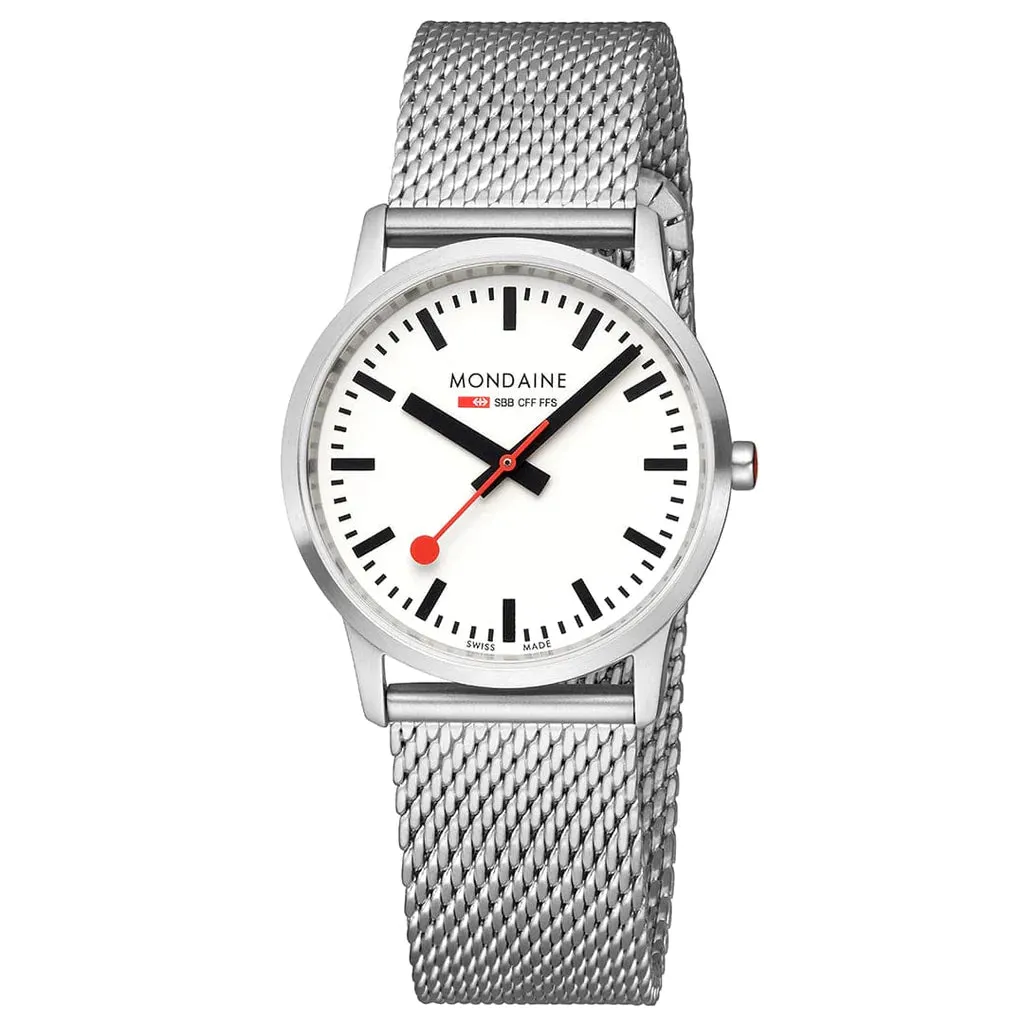 MONDAINE SIMPLY ELEGANT STAINLESS STEEL WATCH 