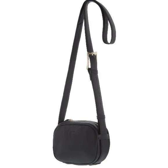 MONIQUE LEATHER ANJA CAMERA CROSSBODY/SHOULDER BAG
