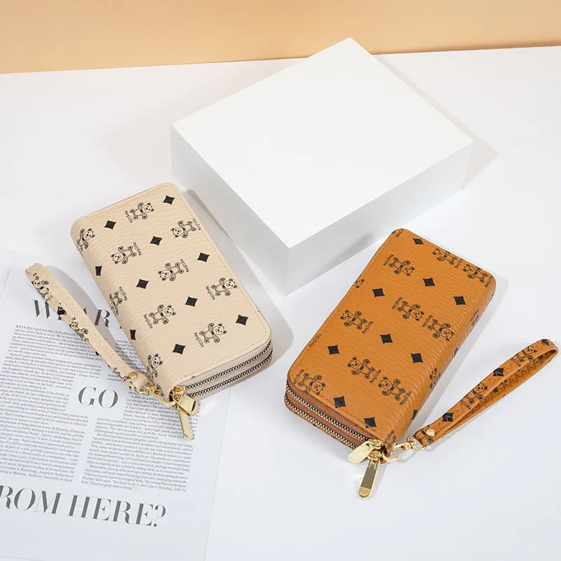 Multi-card portable and fashionable mobile phone bag 