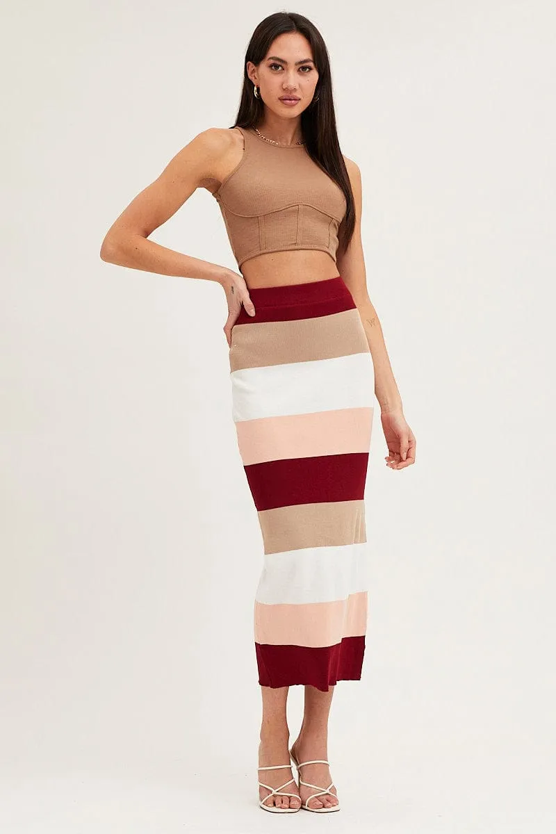 Multi Knit Midi Skirt,skirt,denim skirt,mini skirt,maxi skirt,jean skirt,skort,tennis skirt,pleated skirt,pencil skirt,bubble skirt,plisse skirt,fitted skirt,midi skirt,short skirt,short mini skirt,leather skirt,a line skirt
