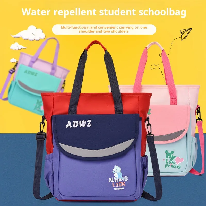 Multi-purpose primary school student tutoring shoulder bag 