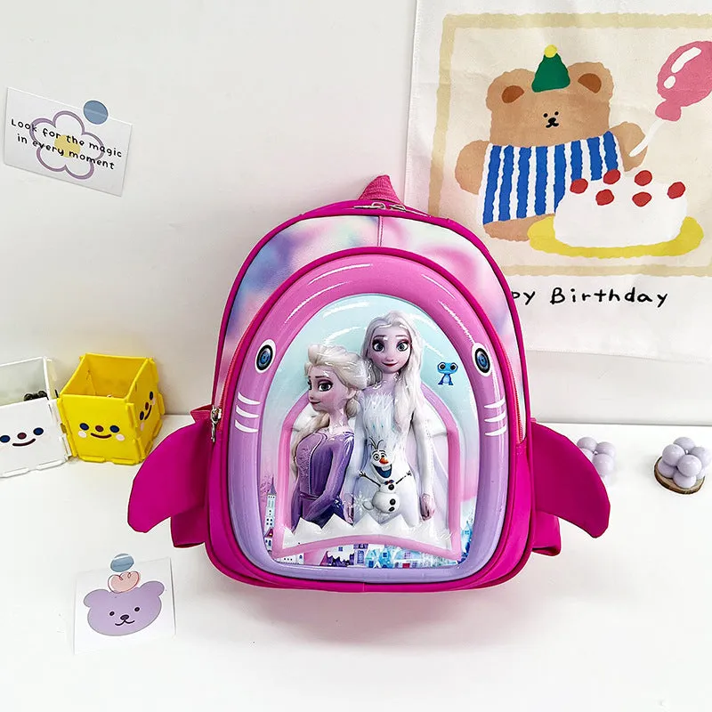 Multicolor hard shell school bag