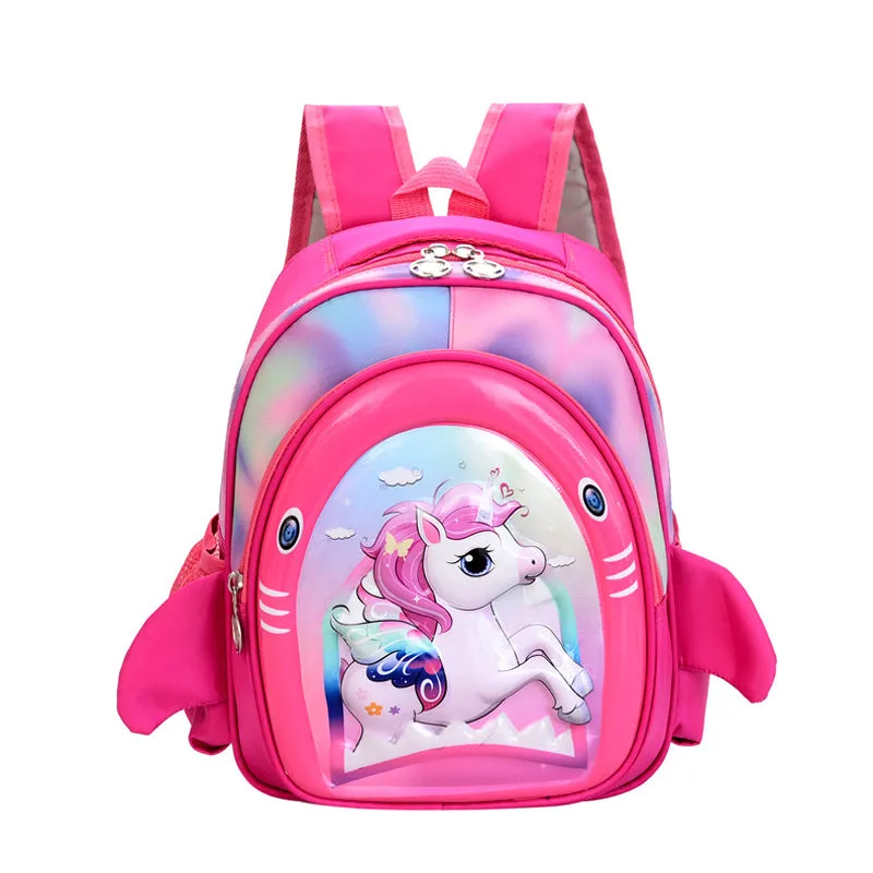 Multicolor hard shell school bag