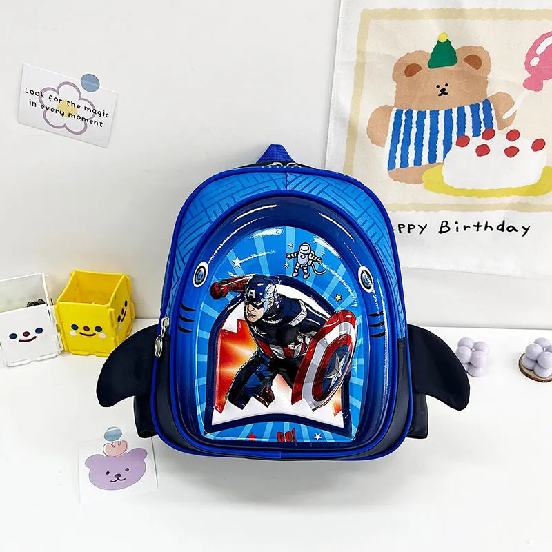 Multicolor hard shell school bag