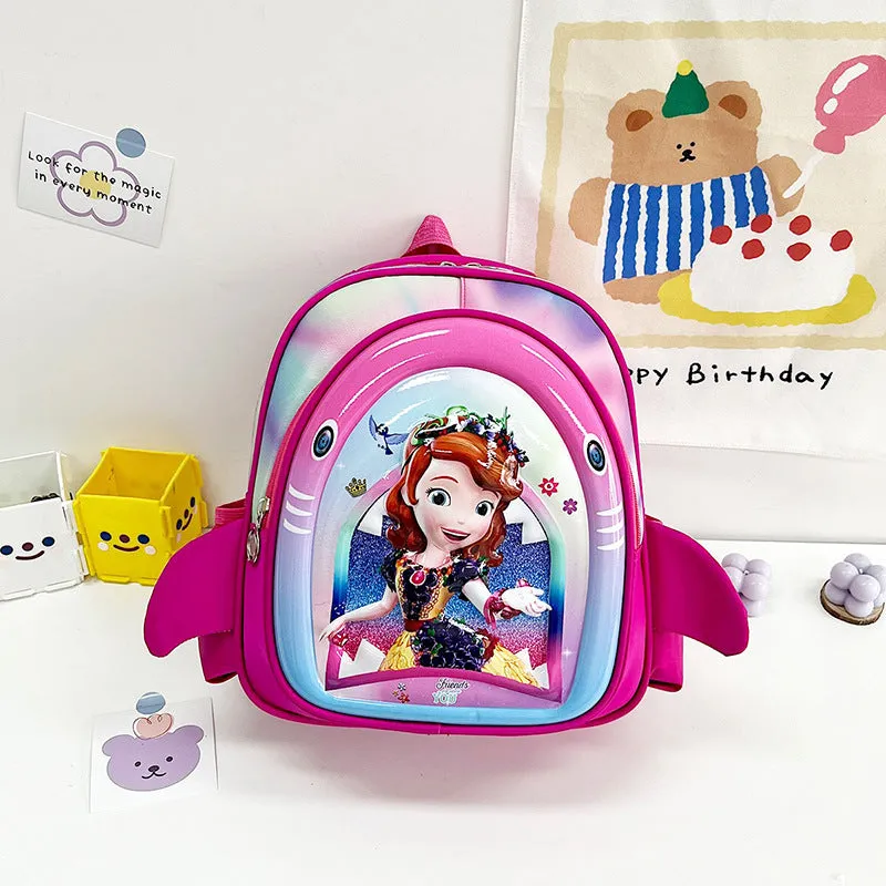 Multicolor hard shell school bag