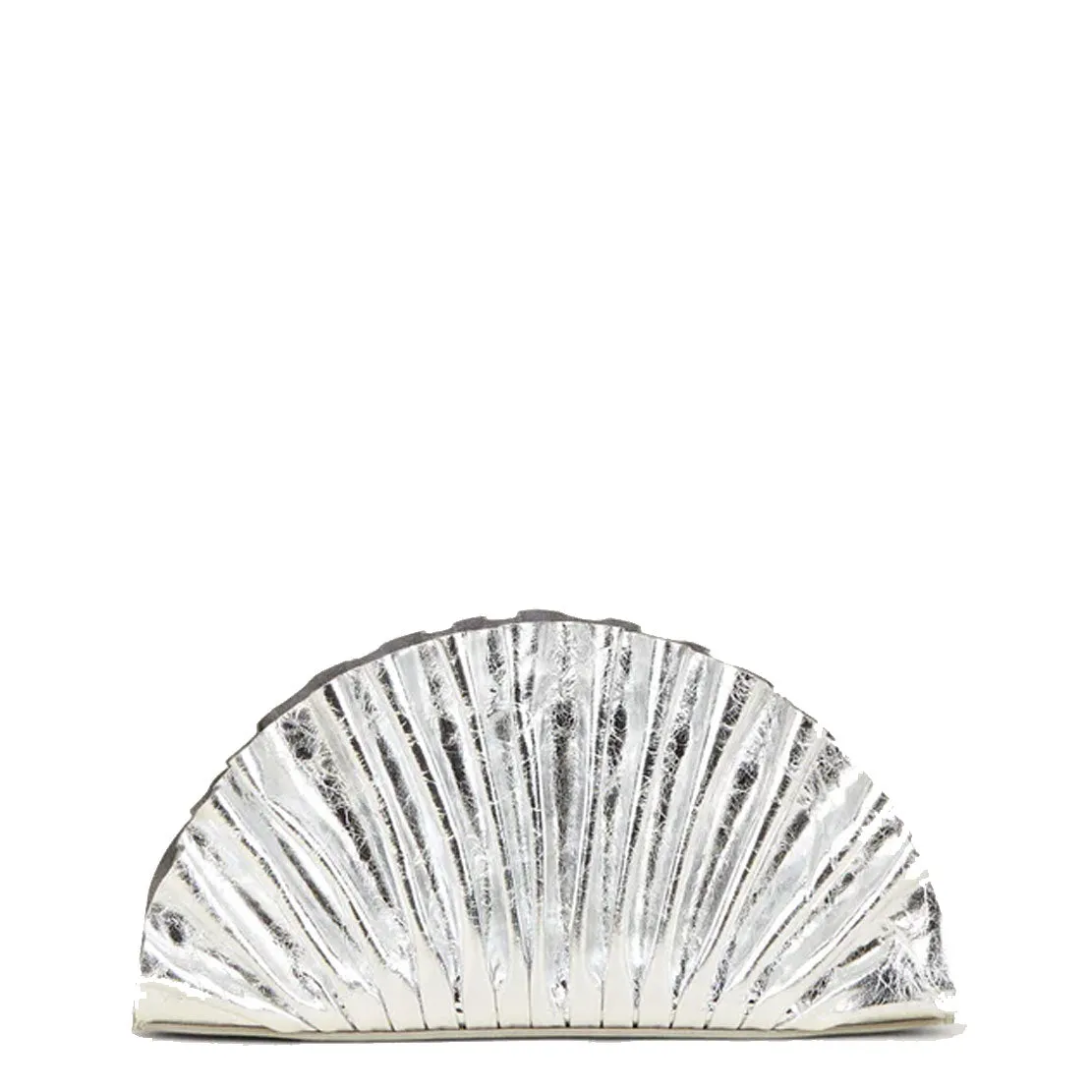 Nala Fan Clutch, Silver clutches Pouches buy online