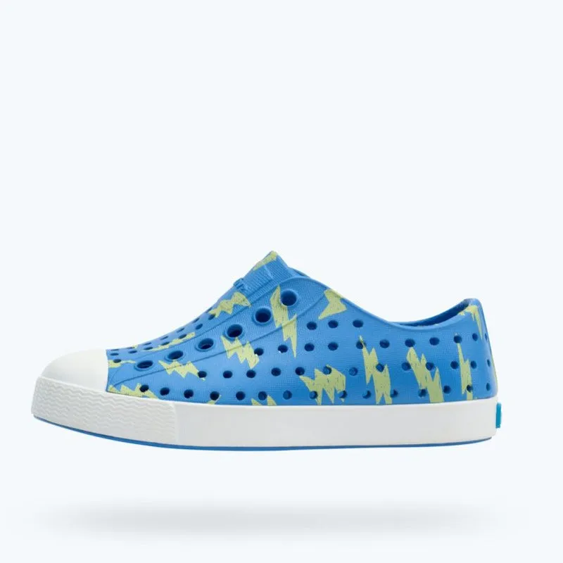 Native Shoes Resting Blue/Celery Lightning Children's Sugarlite Jefferson Shoe baby toddler sandals shoes for sale online