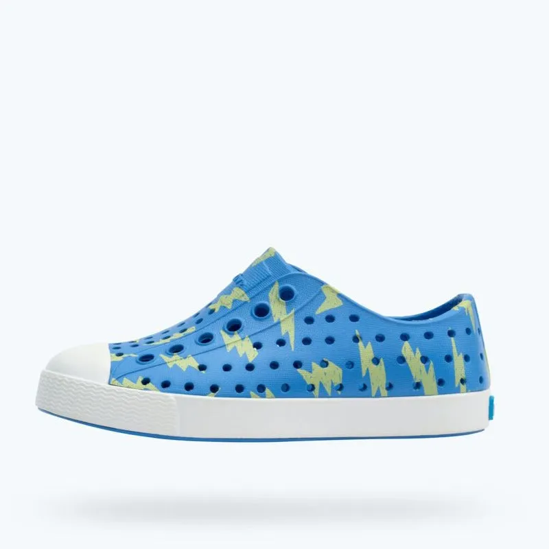 Native Shoes Resting Blue/Celery Lightning Toddler Sugarlite Jefferson Shoe baby toddler sandals shoes for sale online