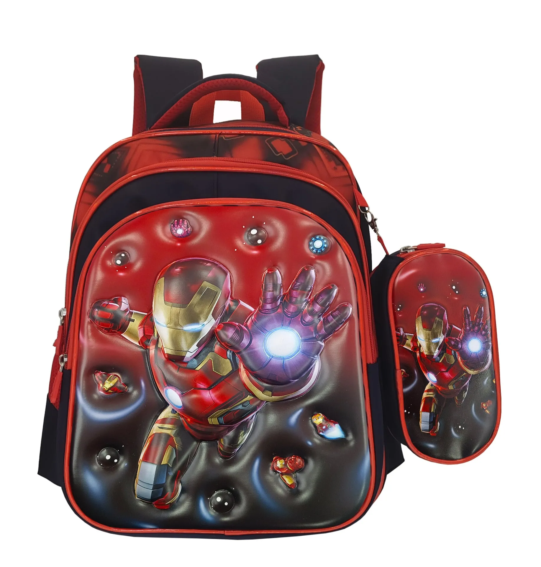 New cartoon 3D leather primary school schoolbag