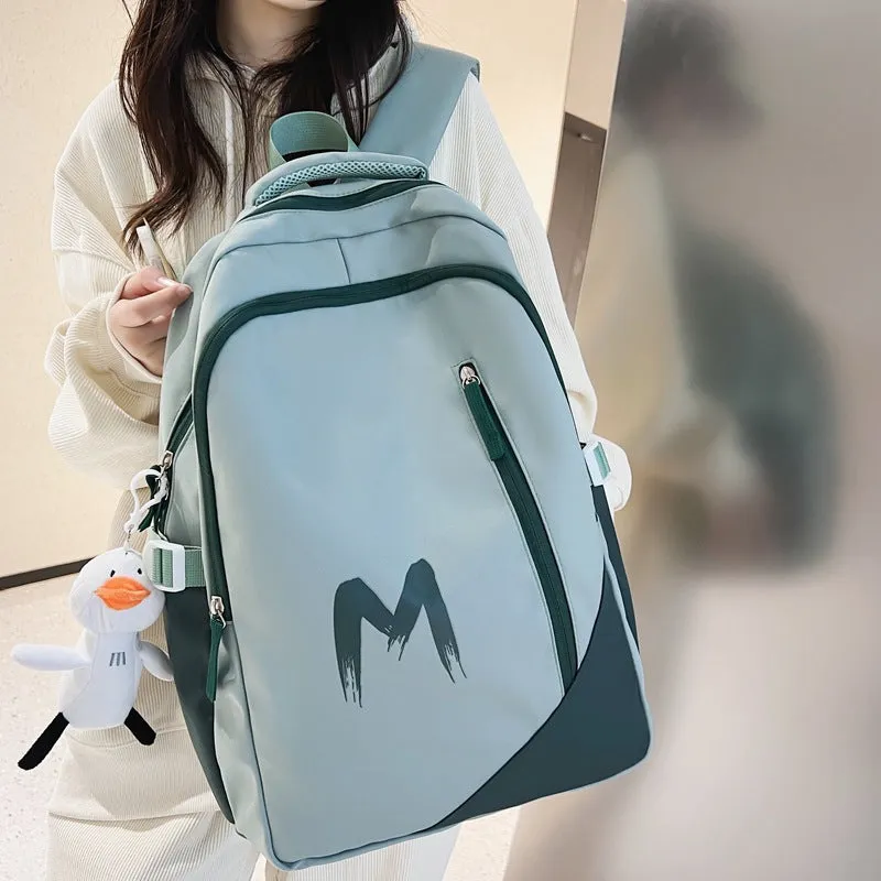 New contrast color trend large capacity backpack