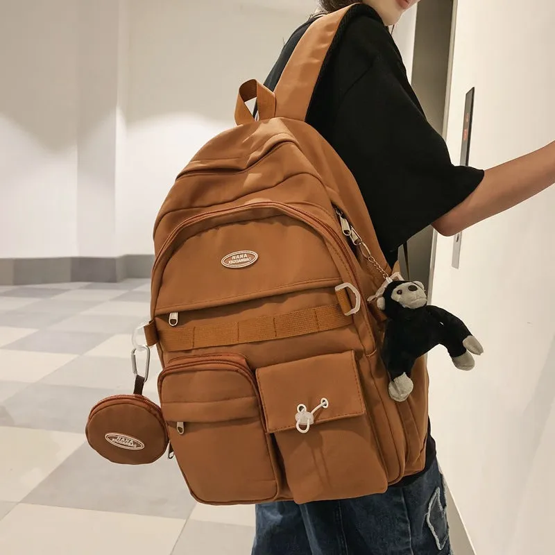 New style schoolbag for women simple large capacity backpack