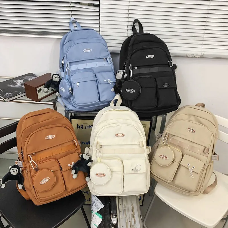 New style schoolbag for women simple large capacity backpack 