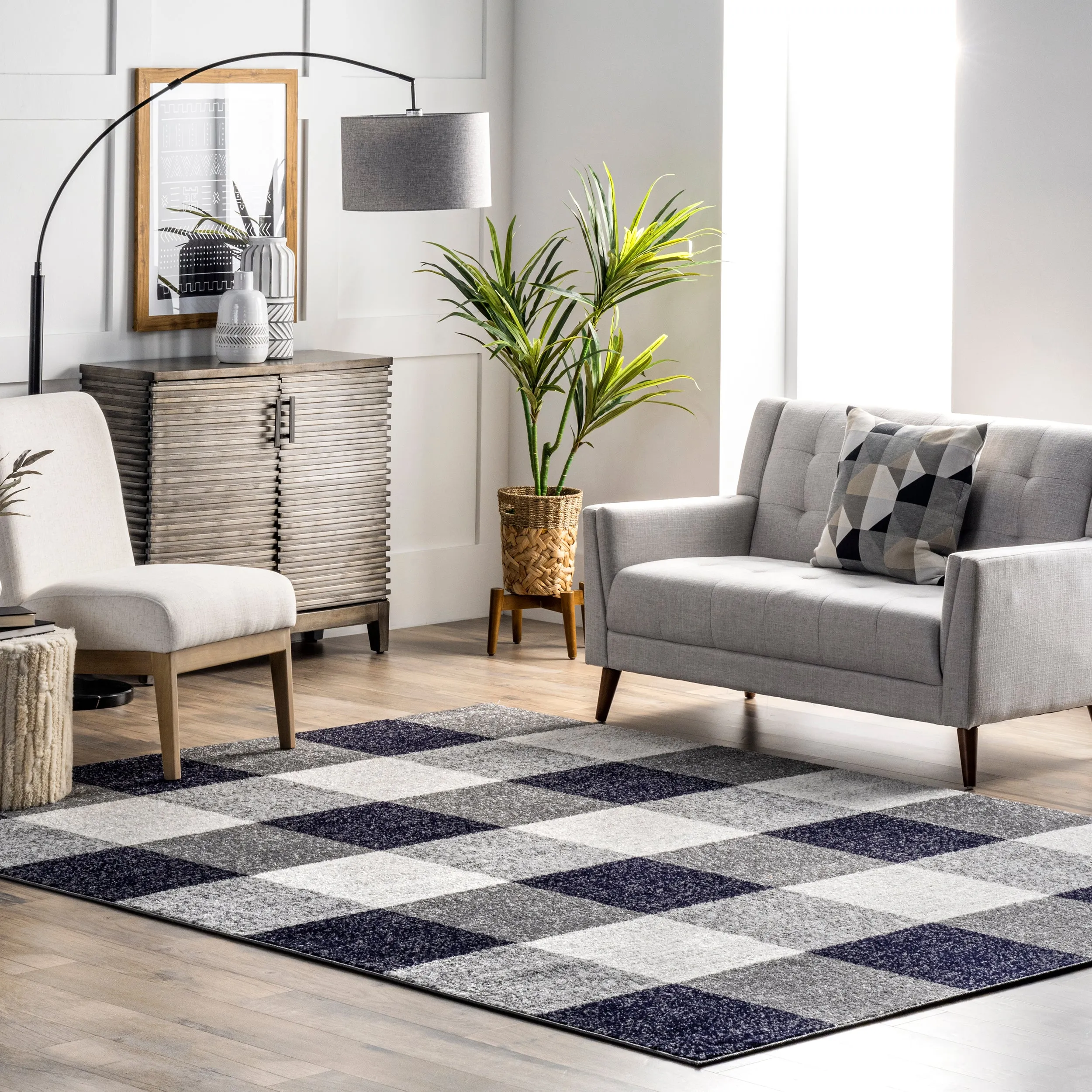 nuLOOM Tapis de zone Aisha Buffalo à carreaux ecco Chaussures