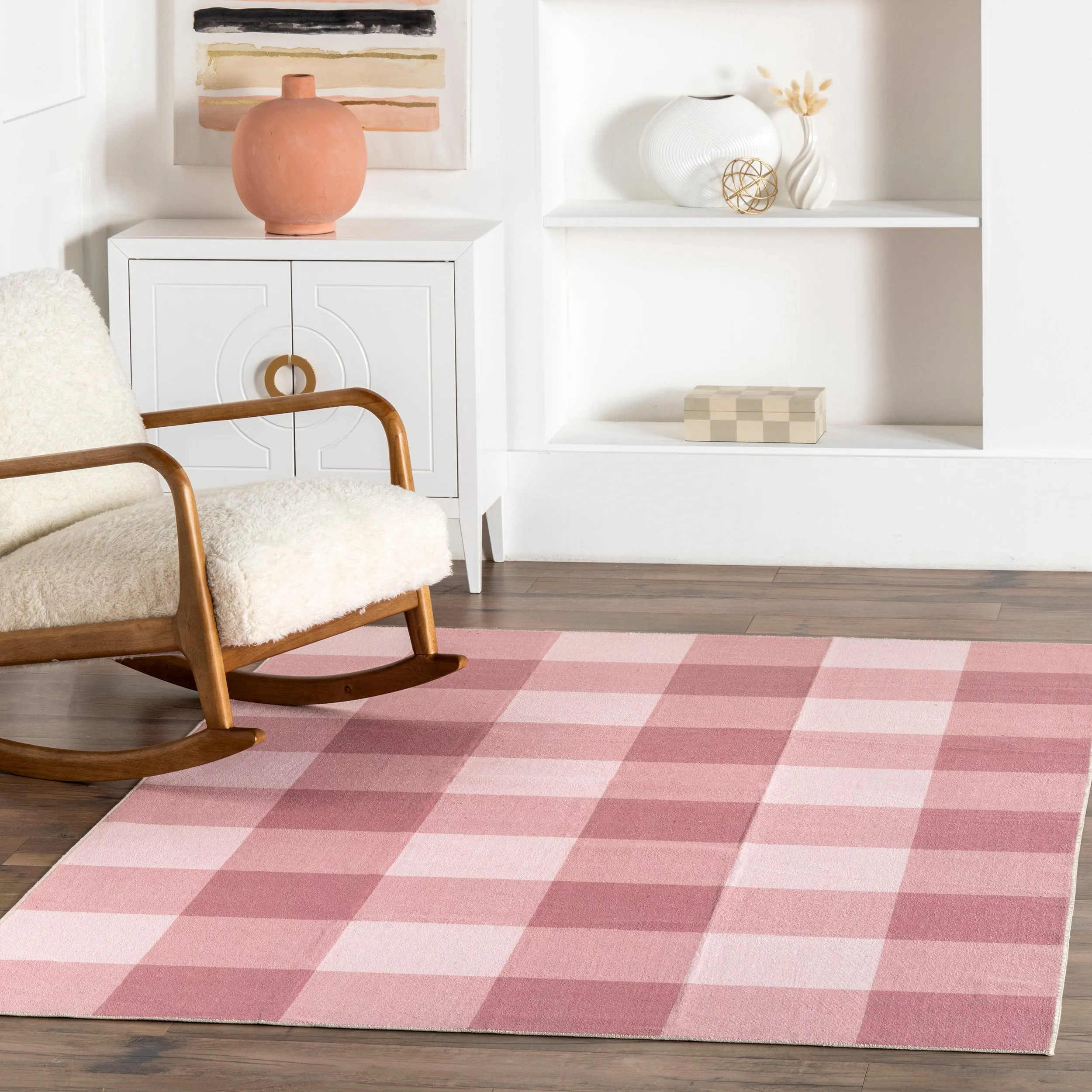 nuLOOM Lucy Tapis à carreaux Buffalo lavable en machine style ferme ecco Chaussures