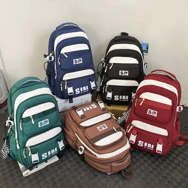 Nylon Backpack Student Schoolbag Travel Backpack 