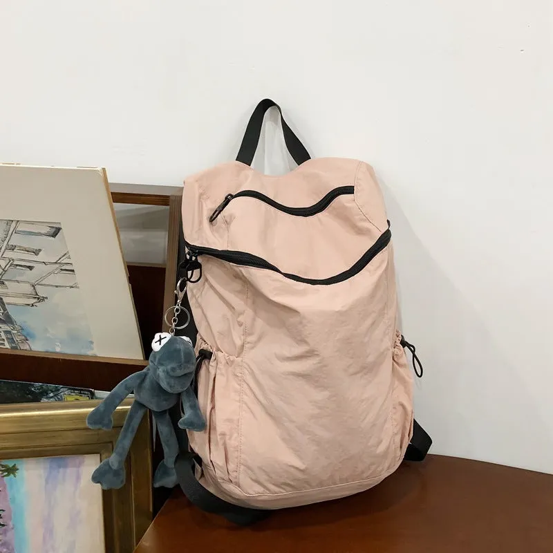 Nylon fabric backpack large capacity school bag