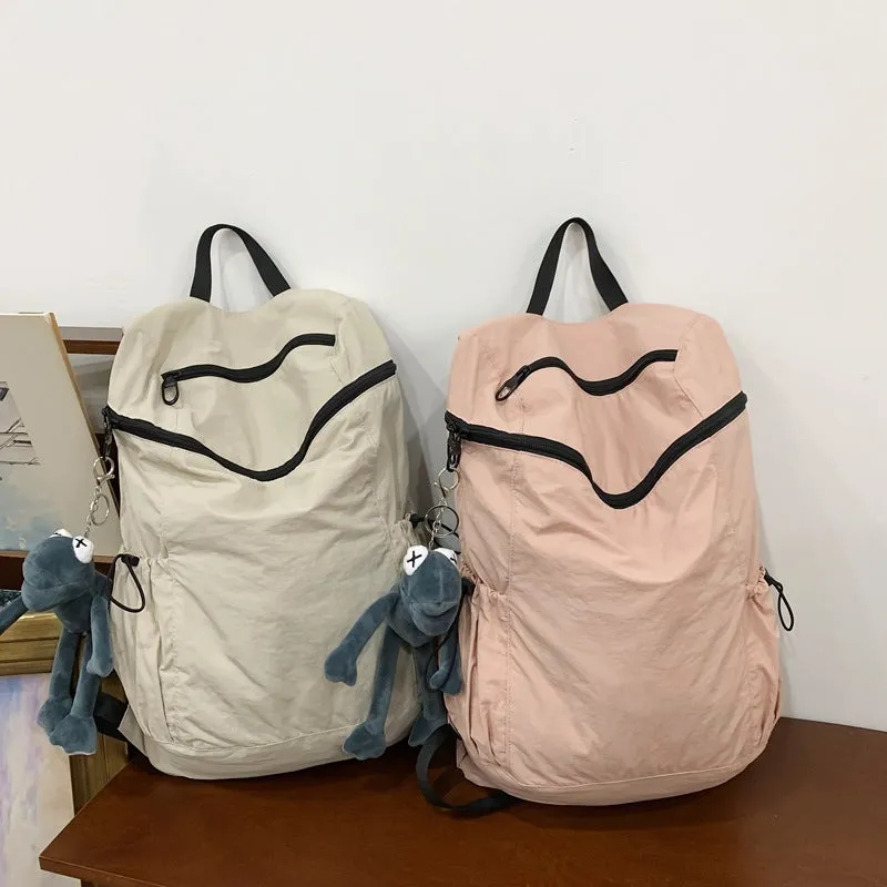 Nylon fabric backpack large capacity school bag
