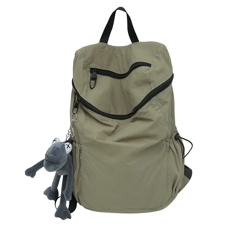 Nylon fabric backpack large capacity school bag