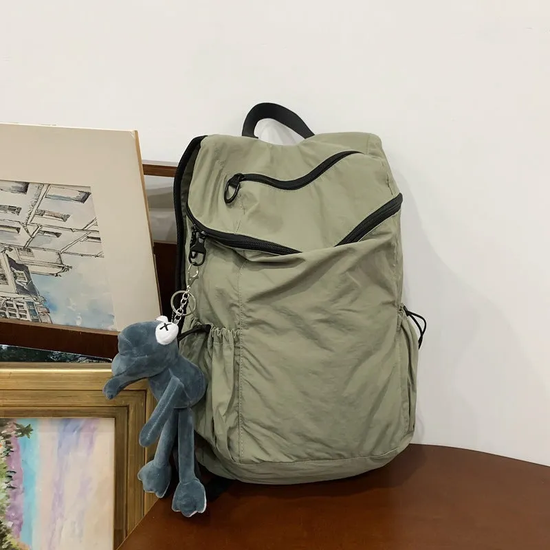 Nylon fabric backpack large capacity school bag