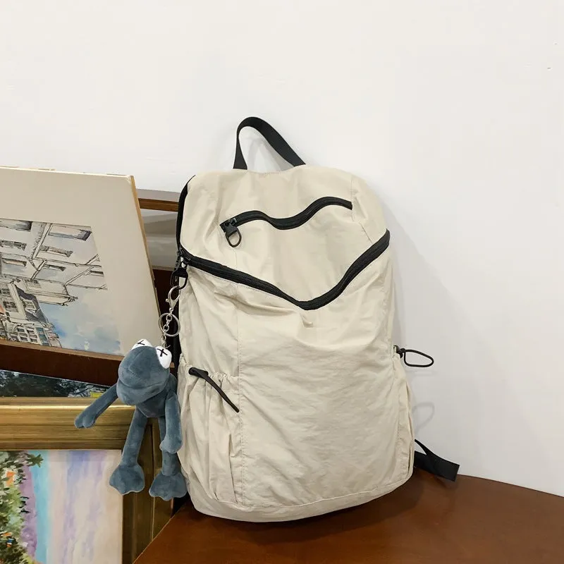 Nylon fabric backpack large capacity school bag