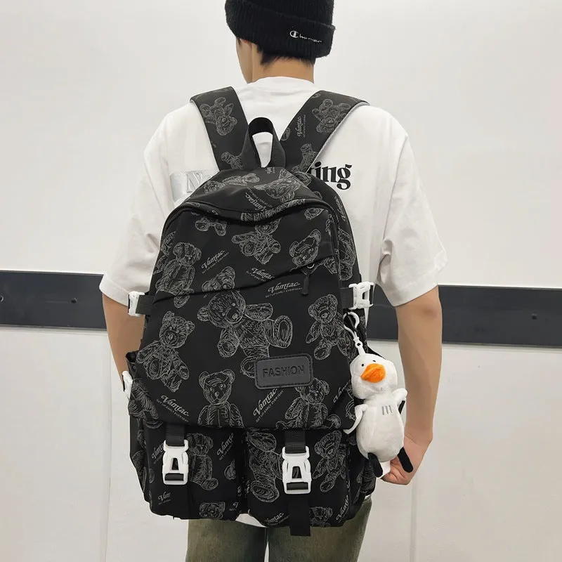Nylon water-repellent backpack for junior high school students