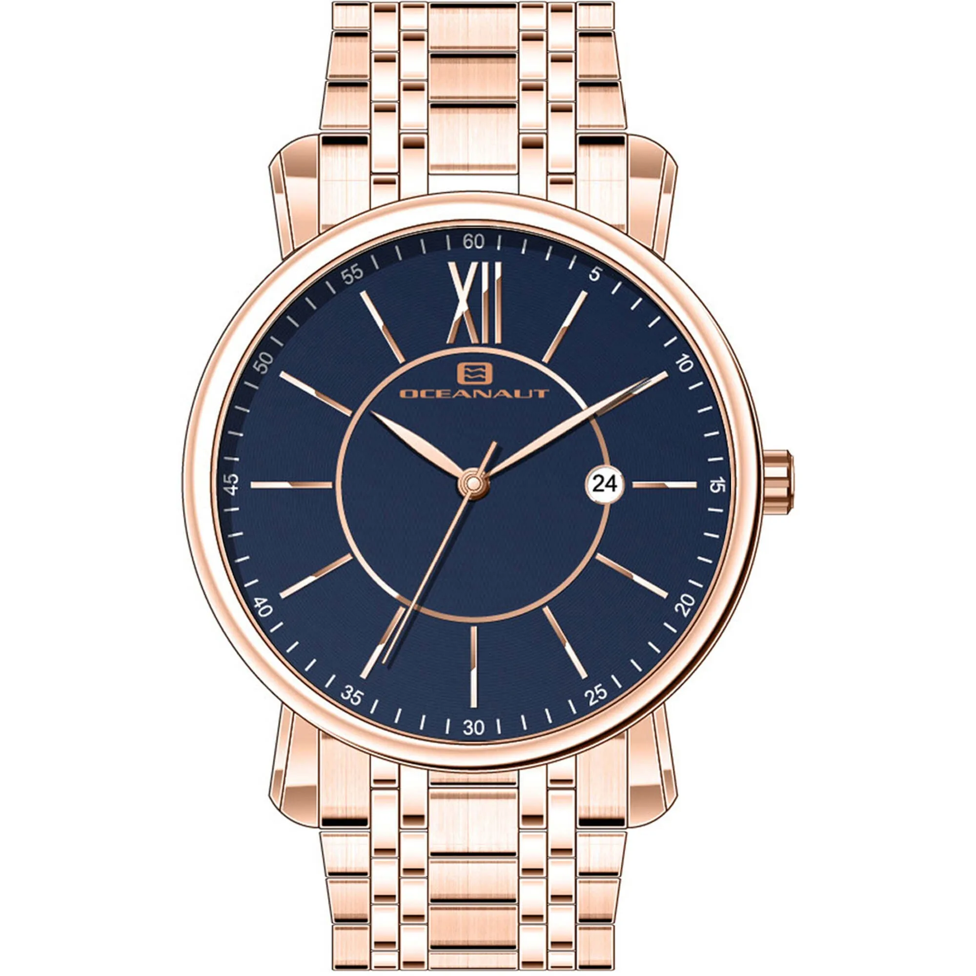 Oceanaut Men's Watch - Expedition Blue Dial Plated Stainless Steel Bracelet | OC4986 