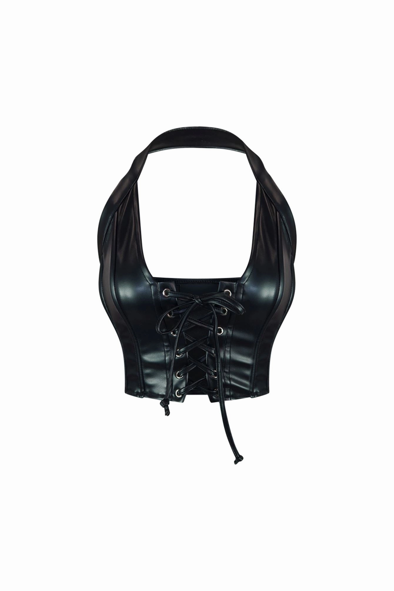 Off Roading Faux Leather Crop Top