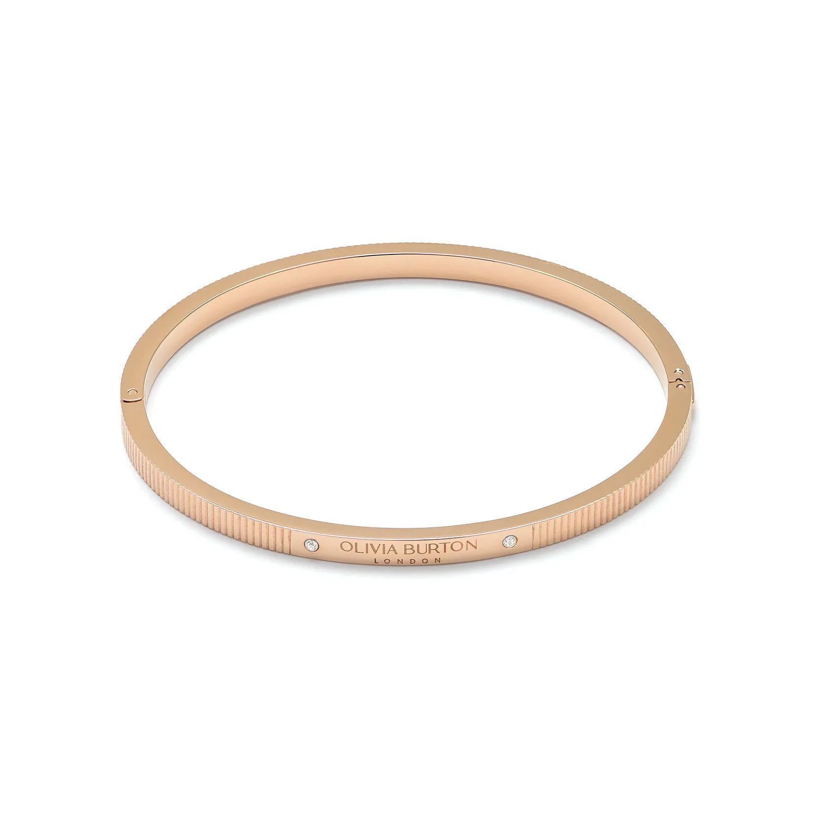 Olivia Burton Classic Linear Carnation Gold Bangle 24100015 
