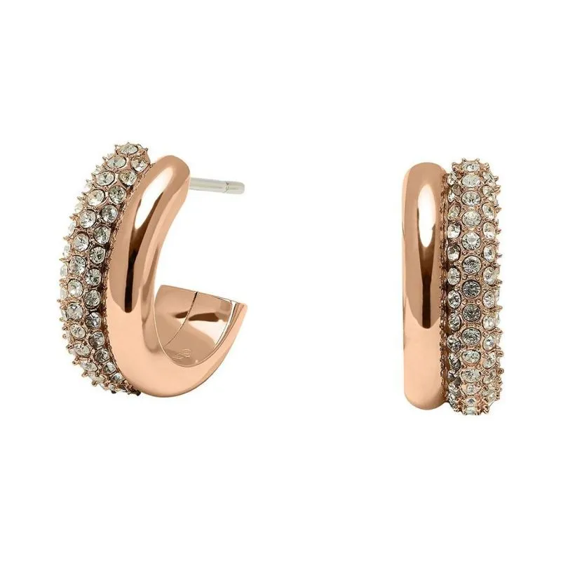 Olivia Burton Entwine Rose Gold Hoop Earrings 24100009 