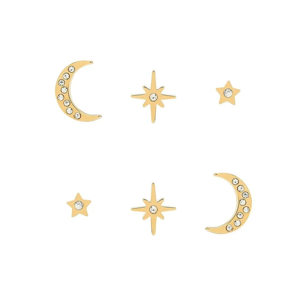 Olivia Burton Gold Celestial Stud Earrings Set 24100062 