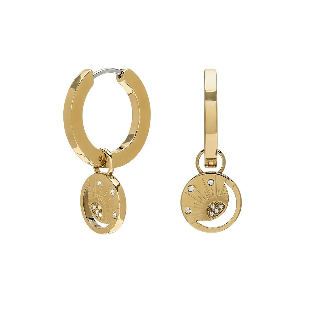 Olivia Burton Gold Celestial Sun and Moon Huggie Earrings 24100163 