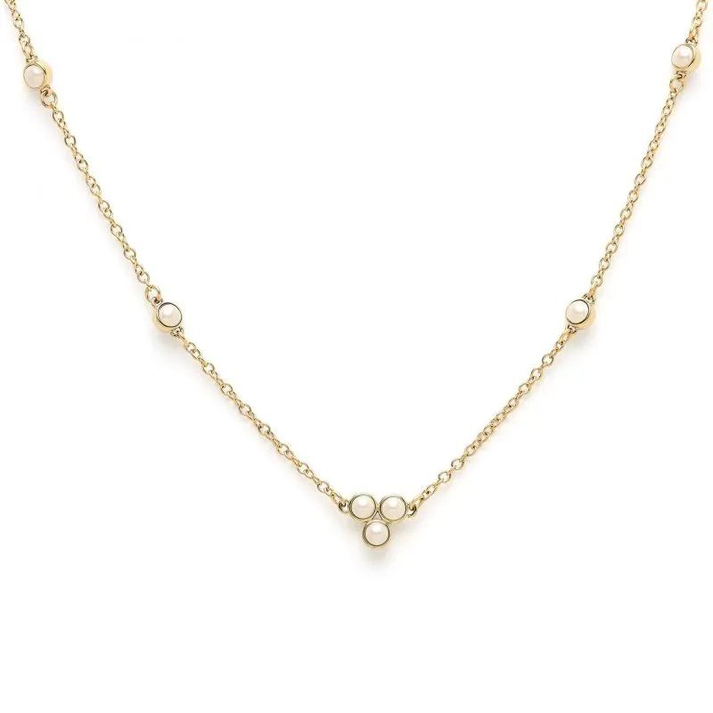 Olivia Burton Gold Peal Cluster Necklace 24100070 