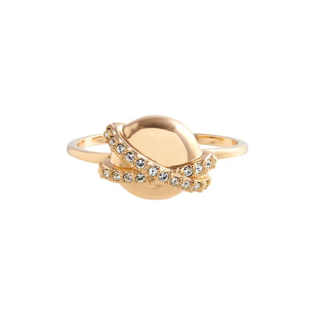 Olivia Burton Planet Gold Ring OBJ16CLR22 