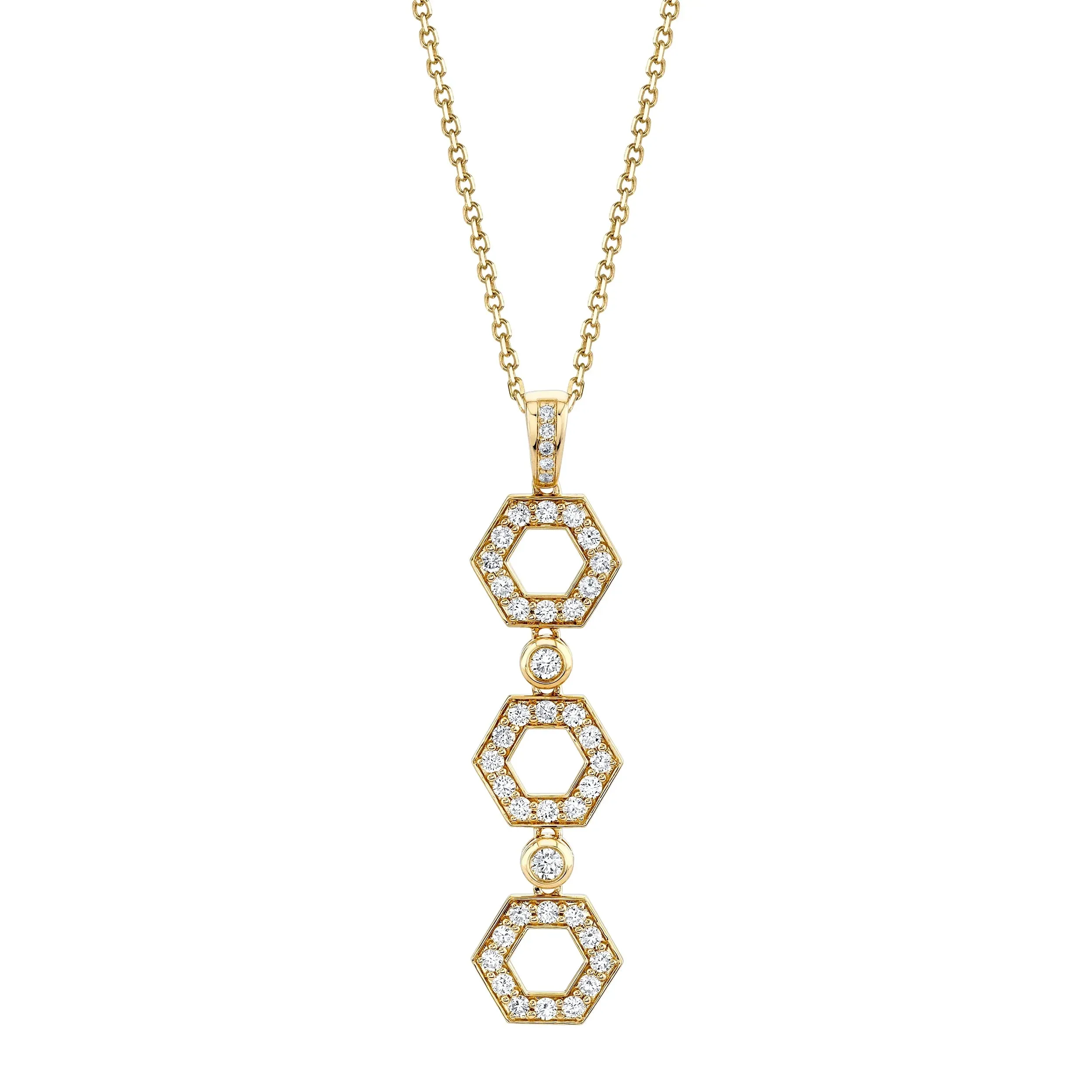 Pavé Hex Infinity Pendant P506 