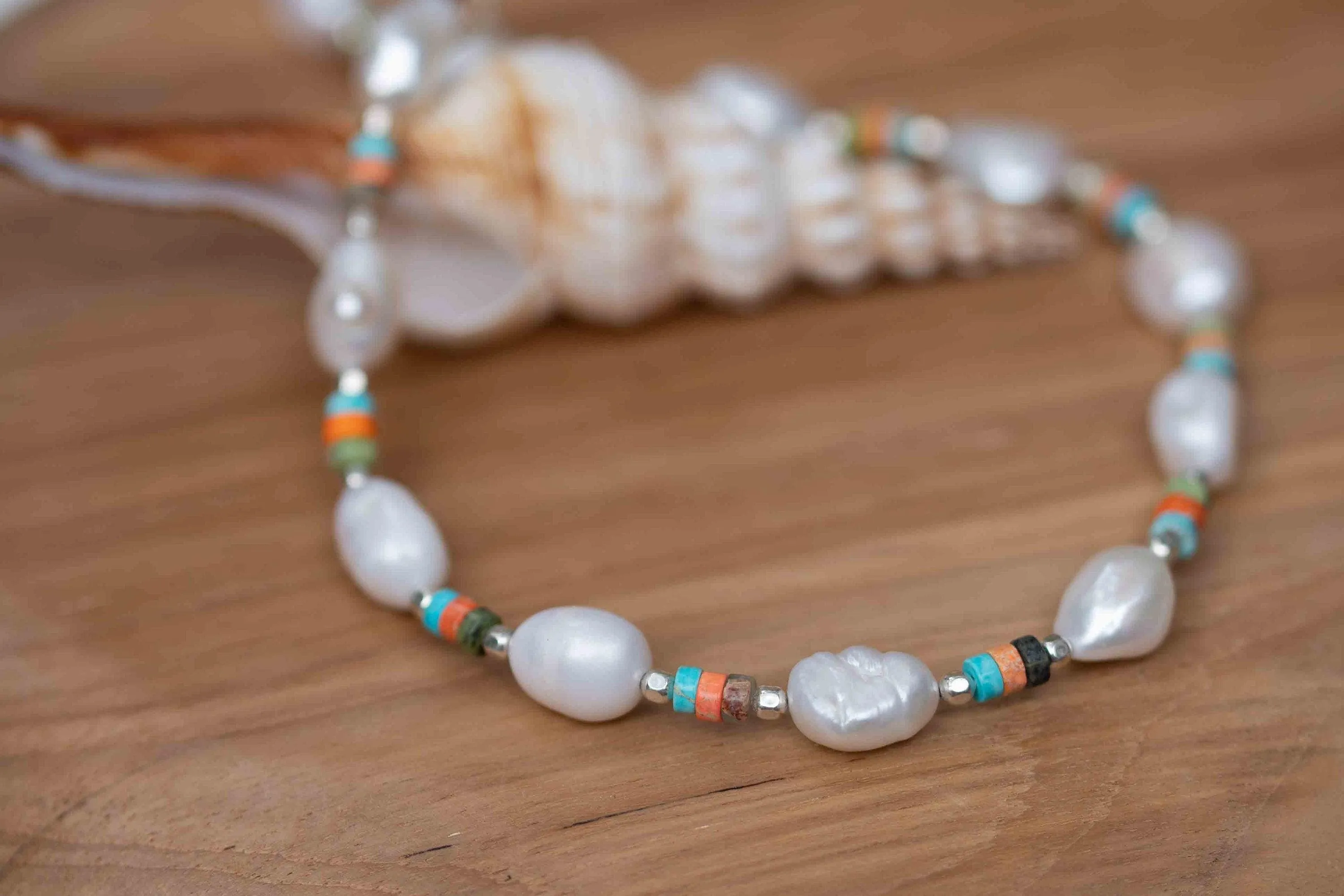 Pearl necklace~ Sterling Silver 925 or Gold Filled ~ Choker  - MN059