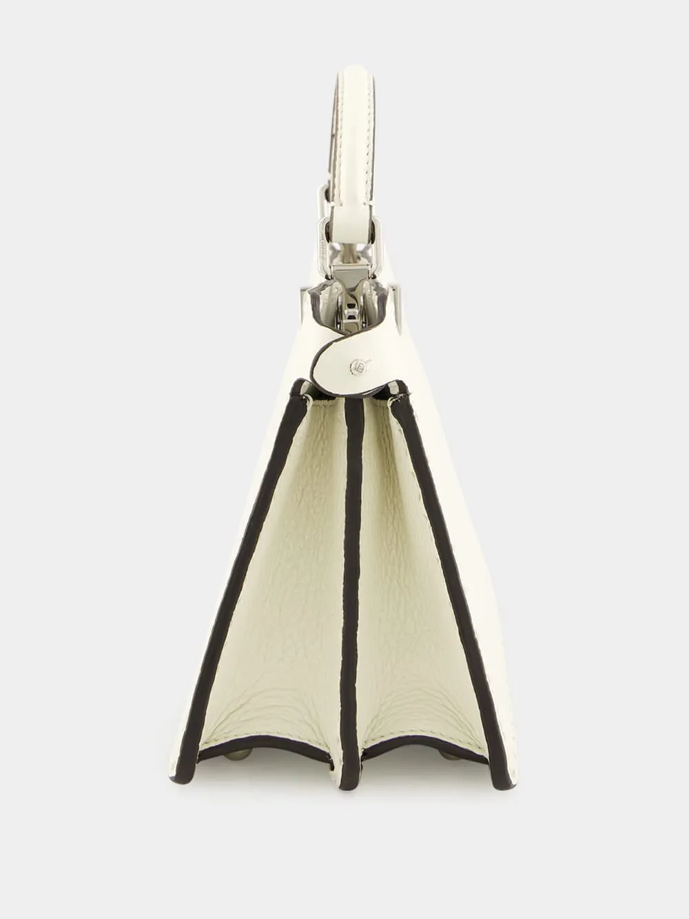 Peekaboo ISeeU Petite White Selleria Bag