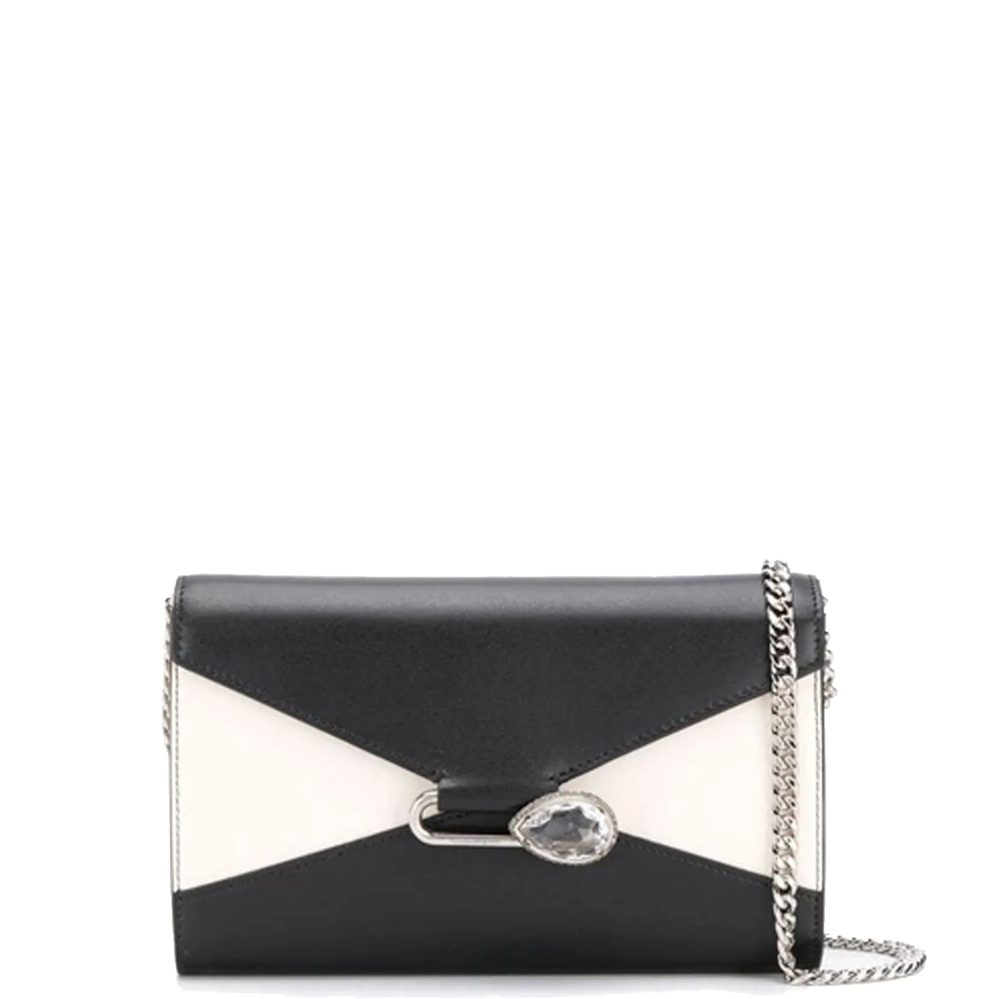 Pin Shoulder Bag Small, Bi-Colour Black/Silver clutches Pouches buy online