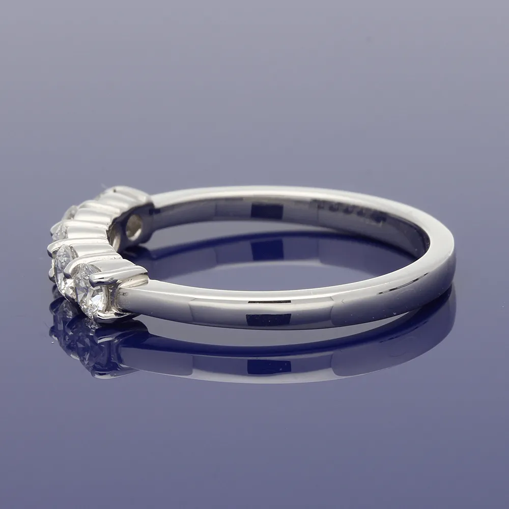 Platinum Diamond 5-Stone Eternity Style Ring