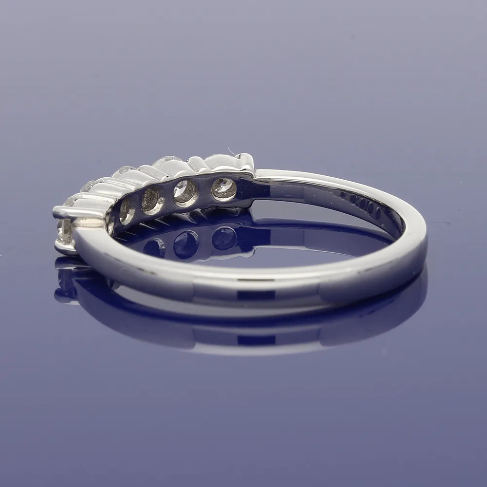Platinum Diamond 5-Stone Eternity Style Ring