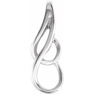 Platinum Freeform Pendant 