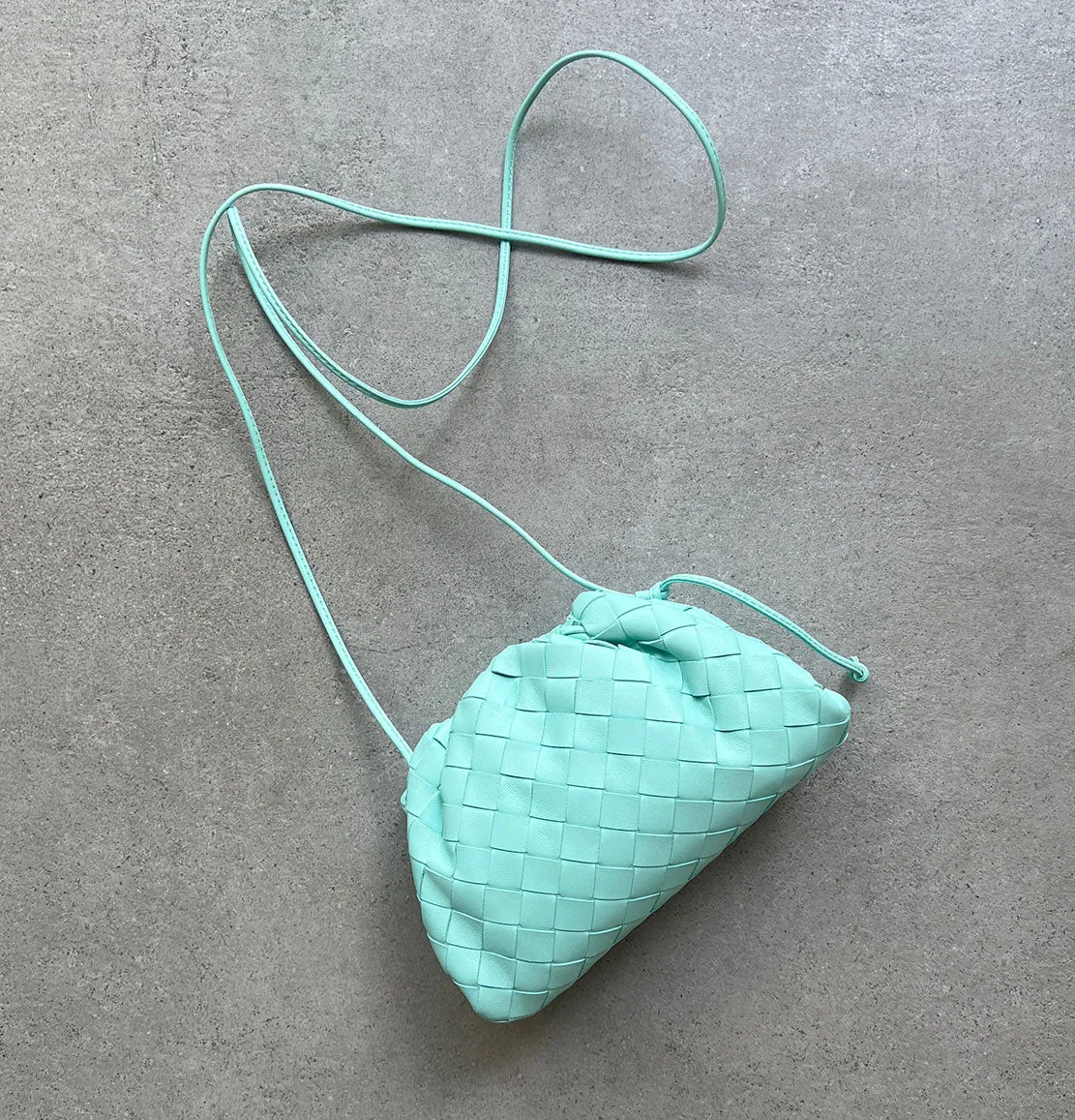 Pouch 20 Intrecciato, Celadon clutches Pouches buy online