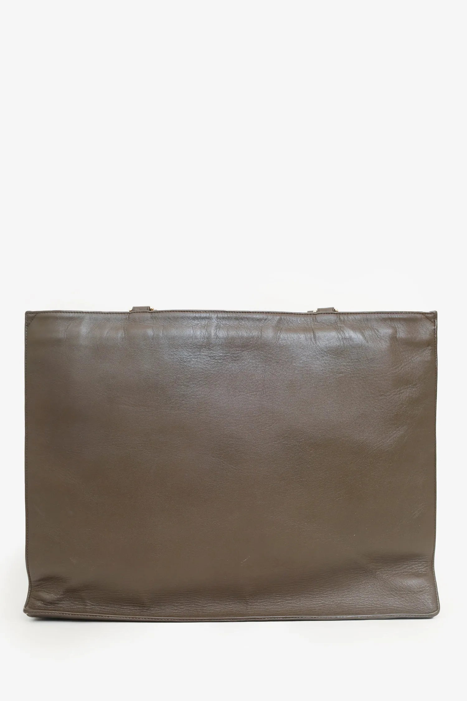 Pre-Loved Chanel? 1994-96 Brown Lambskin CC Chain Tote
