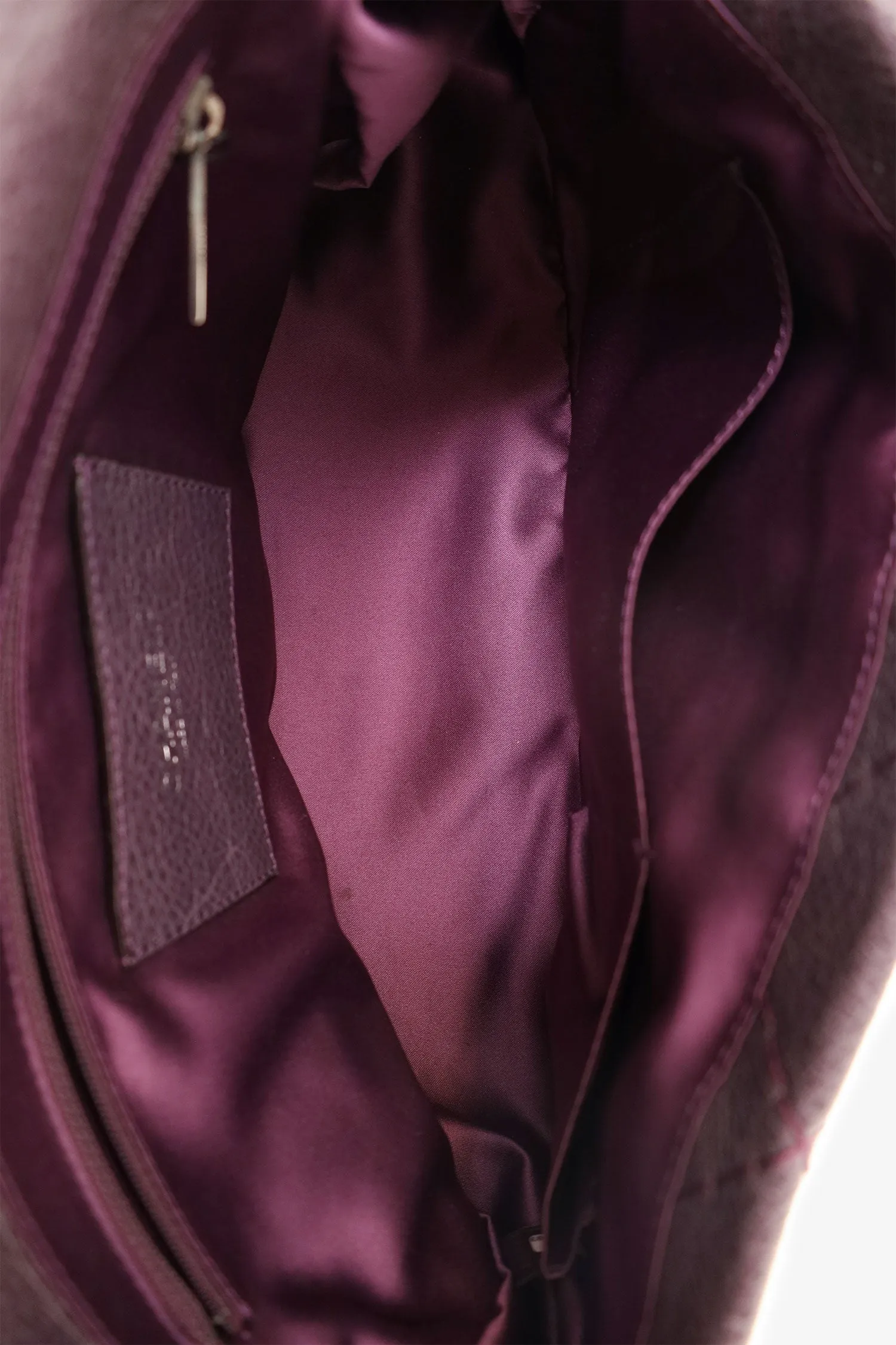Pre-Loved Chanel? 2009-10 Purple Glazed Calfskin Stitched On The Road Flap Bag