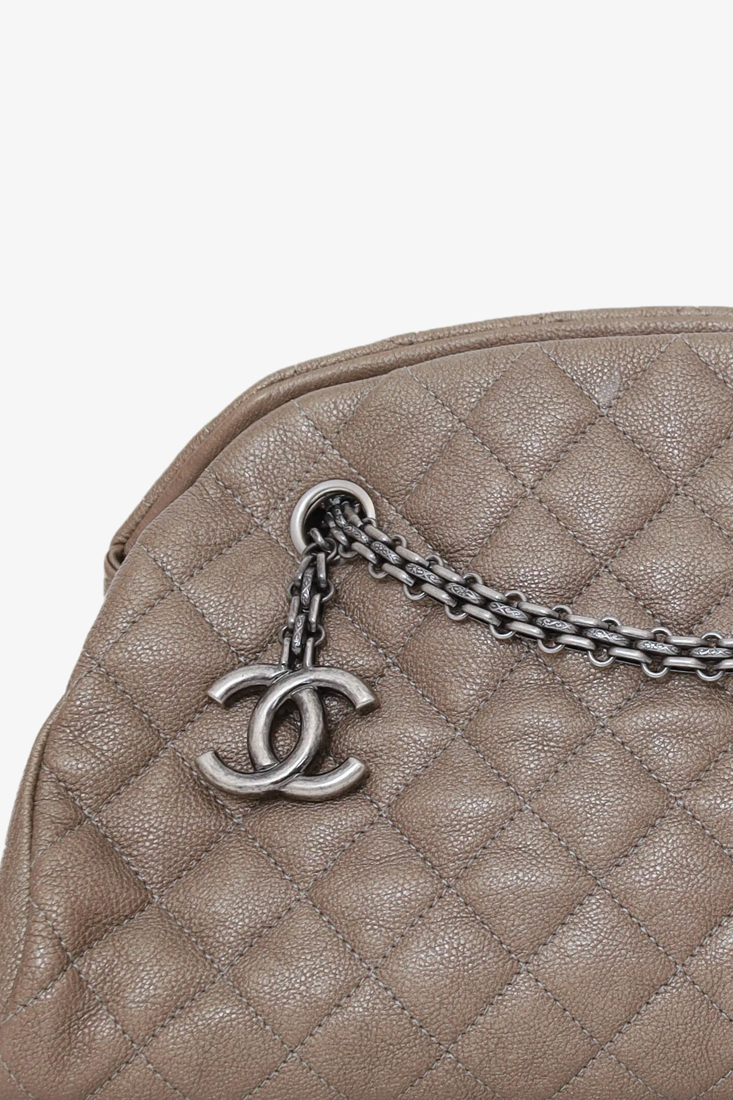 Pre-Loved Chanel? 2010-11 Brown Caviar Quilted Small Just Mademoiselle Bowling Bag